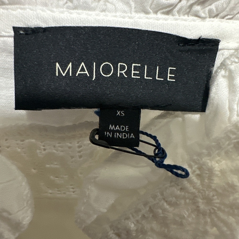 MAJORELLE Kariselle Mini Dress Size XS White Fit & Flare Sweetheart Neckline - Picture 4 of 13